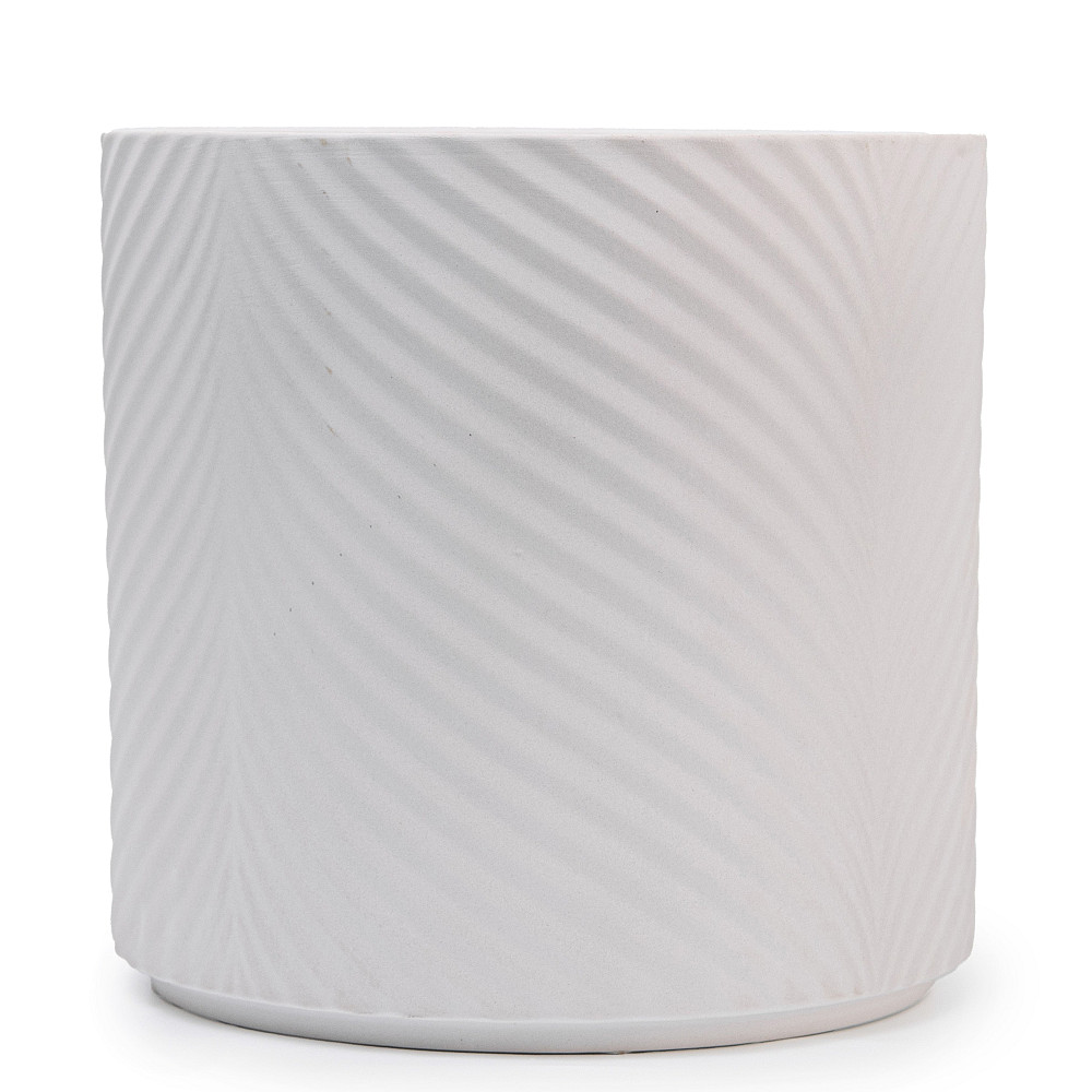 elemi Кашпо для квітів керамічне elemi "Листок" (білий) 19" круглий 4,5 л Коломыя - изображение 1