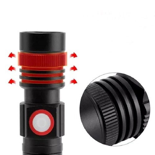 Фонарь портативный переносной BL-502 T6+COB, Карманный тактический фонарик, Светодиодный фонарь с зумом RE-92 Львов - изображение 6