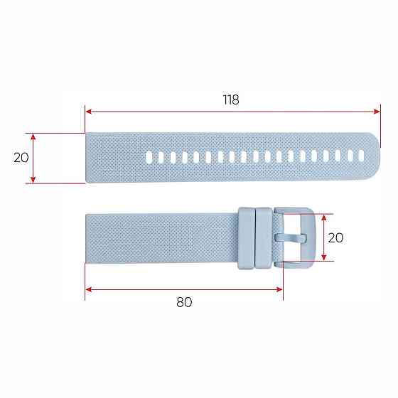 Ремінець для смарт-годинника Modfit Zoopex Blue SBR Київ