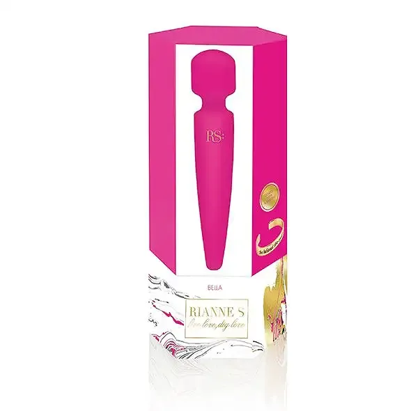 Вібромасажер Rianne S: Bella Mini Wand Rose, 10 режимів, медичний силікон, подарункове паковання Львів - фото 5