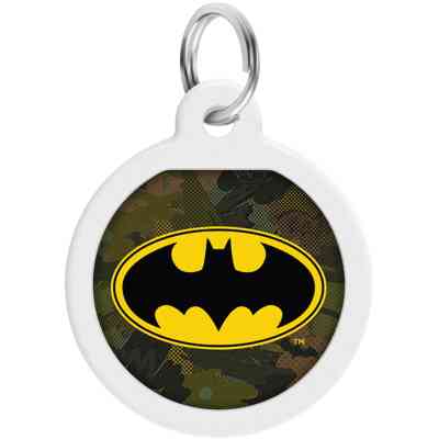 Адресник для тварин WAUDOG Smart ID з QR паспортом "Бетмен зелений", коло 25 мм (0625-1002ru-eng) Вінниця