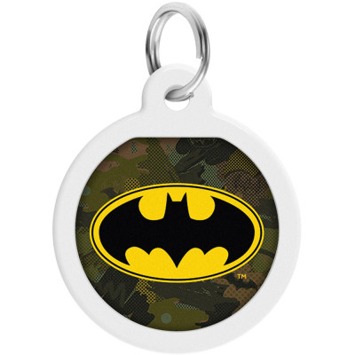 Адресник для тварин WAUDOG Smart ID з QR паспортом "Бетмен зелений", коло 25 мм (0625-1002ru-eng) Вінниця - фото 1