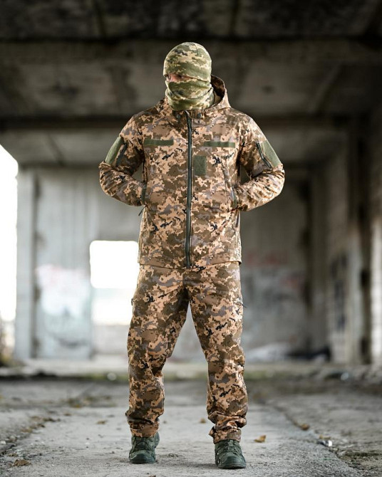 Тактический костюм Softshell 5в1 LUNAR пиксель  ТР6410 Одесса - изображение 2