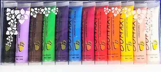 Набор акриловых красок Oumaxi 12 мл, 12 шт Микс Киев