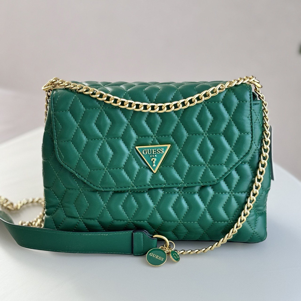 Женская сумочка Guess на плечо (787080) зеленая Киев - изображение 1
