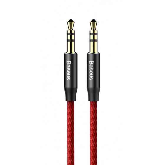 Кабель AUX Baseus Yiven M30 (1м) красно-черный Львов