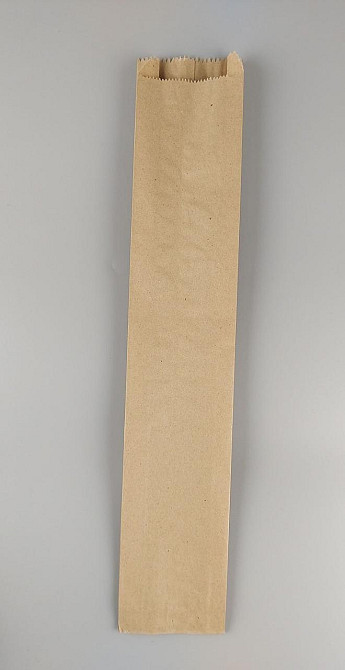 Пакет паперовий 10см 55см коричневий ящ. 1000 шт Харків - фото 3