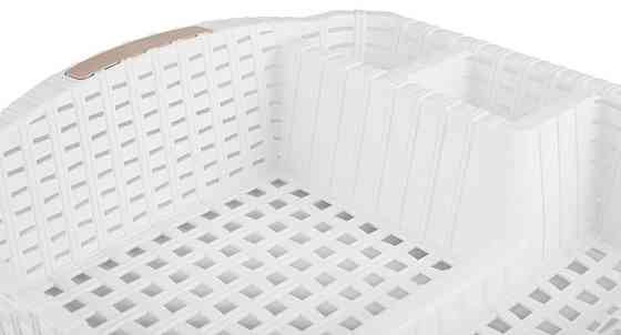 Сушка для посуду Violet House 0757 Ротанг WHITE 48х37.5х9 см (6897767) Киев