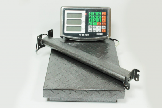 Товарні ваги WX-120kg 30x40 Wimpex до 120 кг, точність 20 г, сталева платформа, акумулятор та живлен Київ