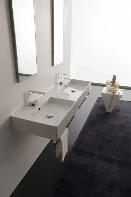 Раковина  Scarabeo Teorema 2.0 141,5x45,5 Perłowa 511641 Київ - фото 1