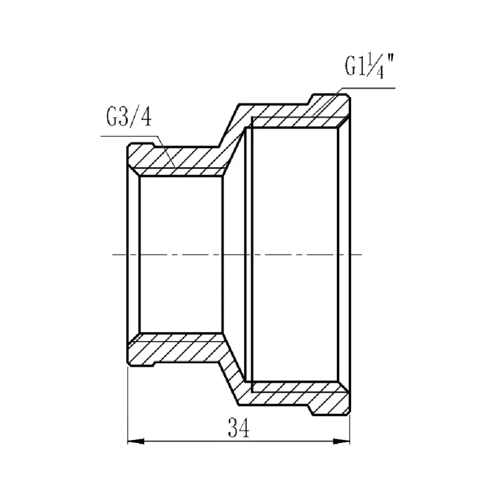 Муфта редукова Thermo Alliance Forte 1 1/4х3/4" ВВ SF3573220 Київ - фото 7