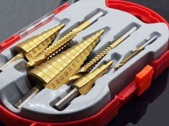 Набір ступінчастих свердел по металу 7790, 6 шт Винница