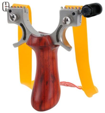 Рогатка з нічним прицілом і рівнем для спорту, риболовлі, дерев'яна ручка Винница - изображение 1