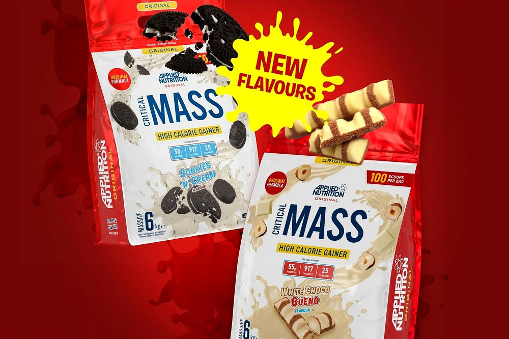 Гейнер Applied Nutrition Critical Mass Original 6000 г, White Choco Hazelnut Луцк - изображение 3