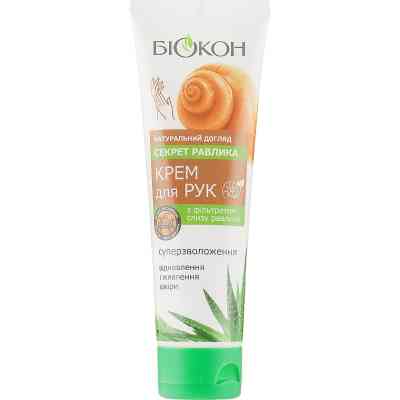 Крем для рук Біокон Натуральный уход Секрет улитки 90 мл (4823110300381) Винница