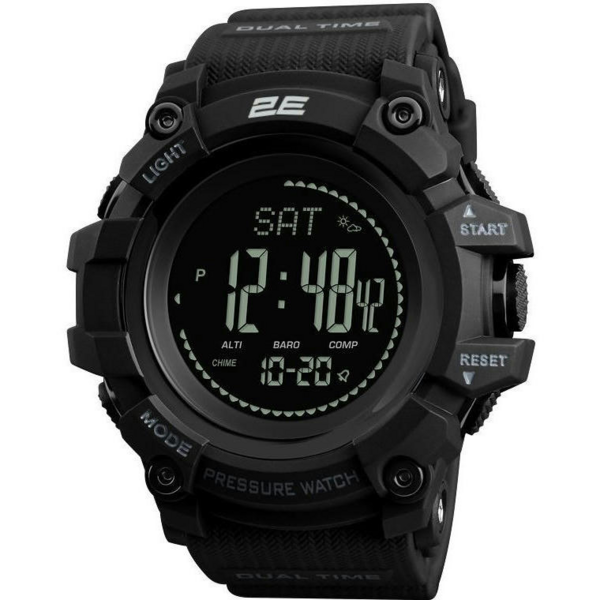 Тактичний годинник 2E Armor GT Black з компасом і крокоміром (2E-TCW20BK) Київ - фото 1