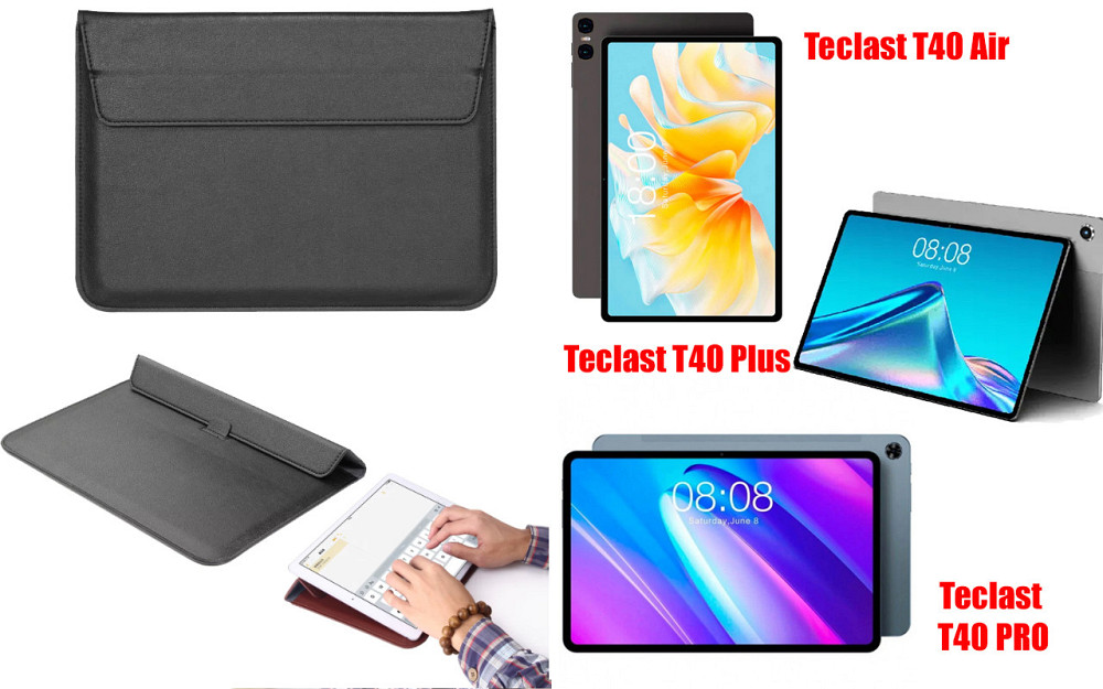 Чехол-конверт VitoCase для Teclast T40 Air, T40 Plus, T40 PRO, с функцией подставки для планшета Черный Киев - изображение 1