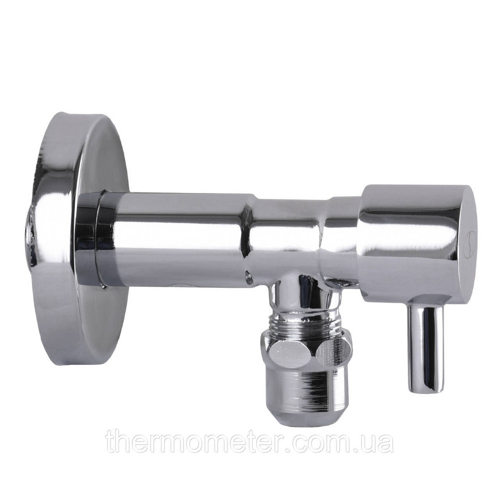 Кран полуоборотный угловой с цангой SOLOMON 1/2″х 3/8″ Lazer 7076 ( 2 шт.) Киев - изображение 3