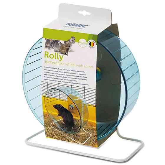 Savic Rolly Giant+Stand САВІК РОЛЛІ бігове колесо + підставка для хом’яків, щурів, морських свинок Київ