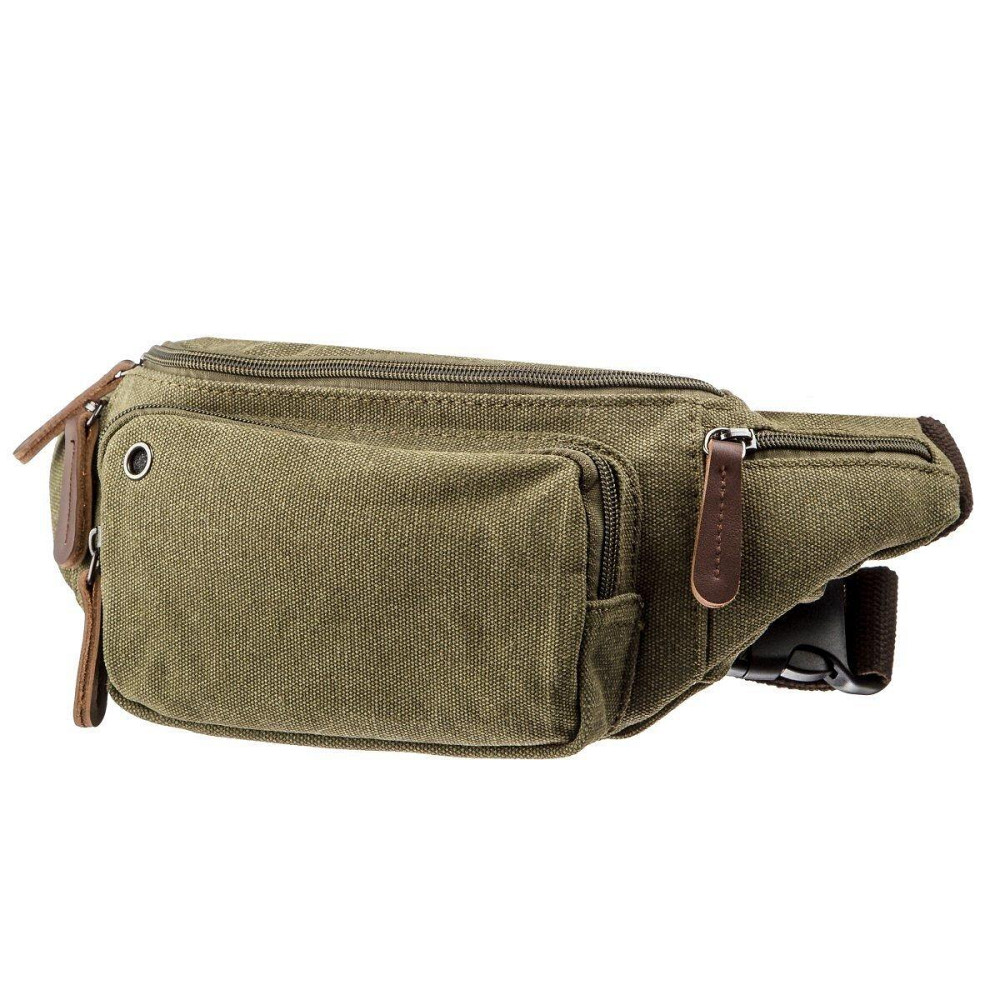 Сумка поясная текстильная Оливковая (Vintage) Киев - изображение 5