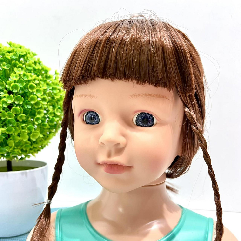 Лялька-манекен для дівчинки Голова для зачісок з аксесуарами бігуді гумки гребінця (YM25-2B-С) Чернігів - фото 3