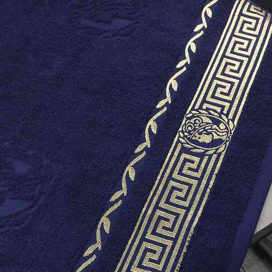 Махровий рушник GM Textile 50х90см Caesar 450г/м2 (Темно-синій) Суми