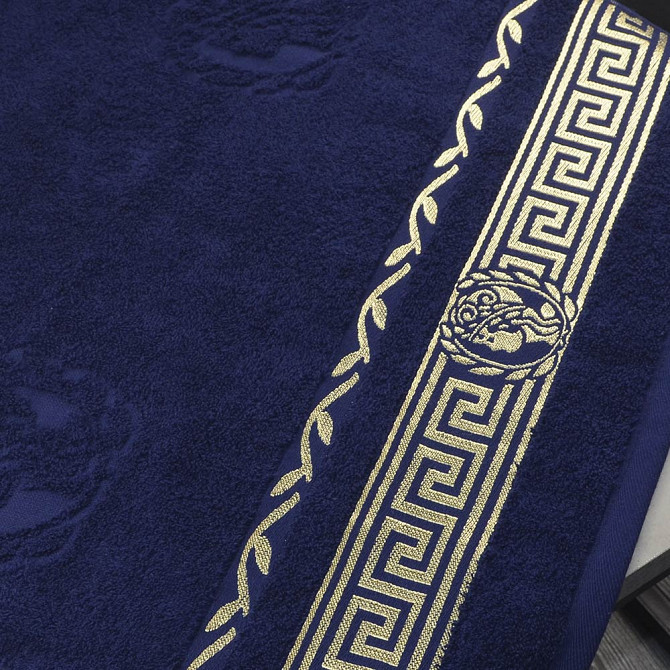 Махровий рушник GM Textile 50х90см Caesar 450г/м2 (Темно-синій) Суми - фото 2