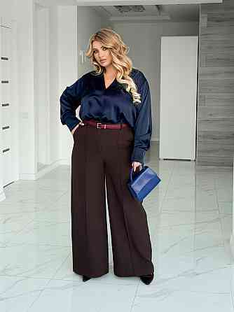 Широкі брюки палаццо "Parker" | Батал Київ