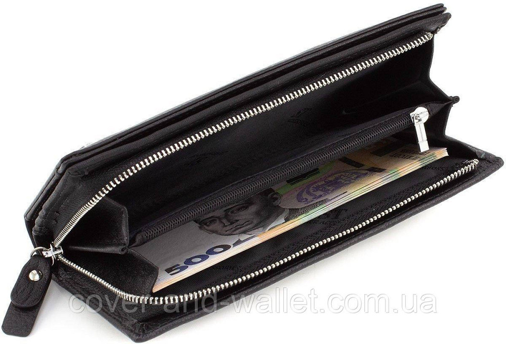 Мужской кошелек клатч на молнии с визитницей из натуральной кожи ST Leather 1431 Киев - изображение 7