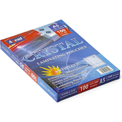 Пленка для ламинирования Agent глянц. А5 100мкн (100 шт.) (3150021) Винница - изображение 1