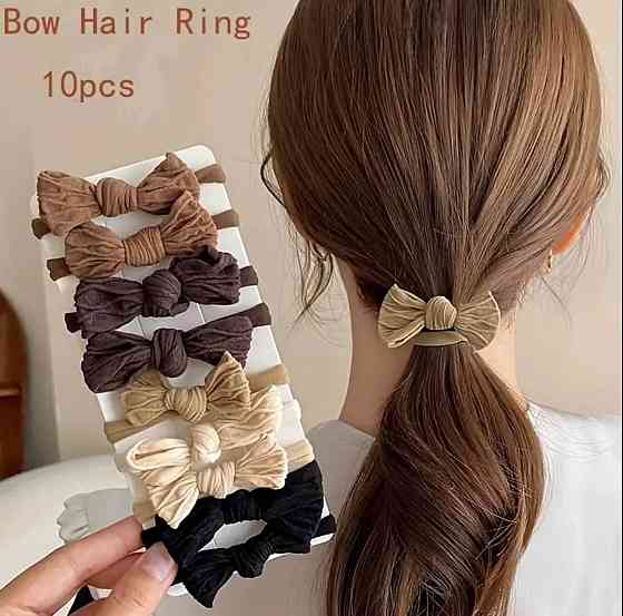 Набір резинок для волосся з бантиками, 10 штук Київ