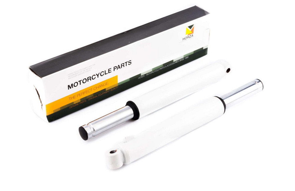 Пір'я вилки скутер Хонда Діо (барабанне гальмо) (білі) Мукачево - фото 1