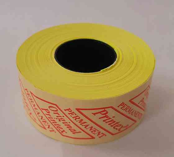 Этикетка (Ценники) под пистолет 26х16 мм, светло-желтый, 1000 шт Павлоград