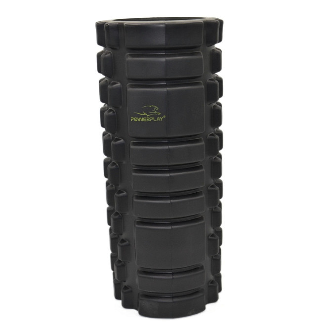 Масажний ролик (роллер) PowerPlay 4025 Massage Roller Чорно-зелений (33x15см.) Кам'янське - фото 3