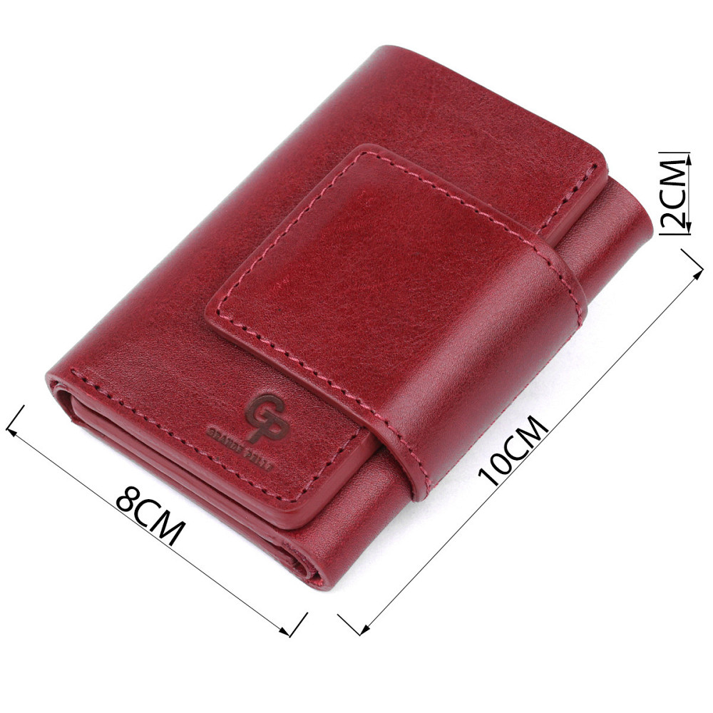 Практичне жіноче портмоне Grande Pelle 11574 Бордовий Київ - фото 8