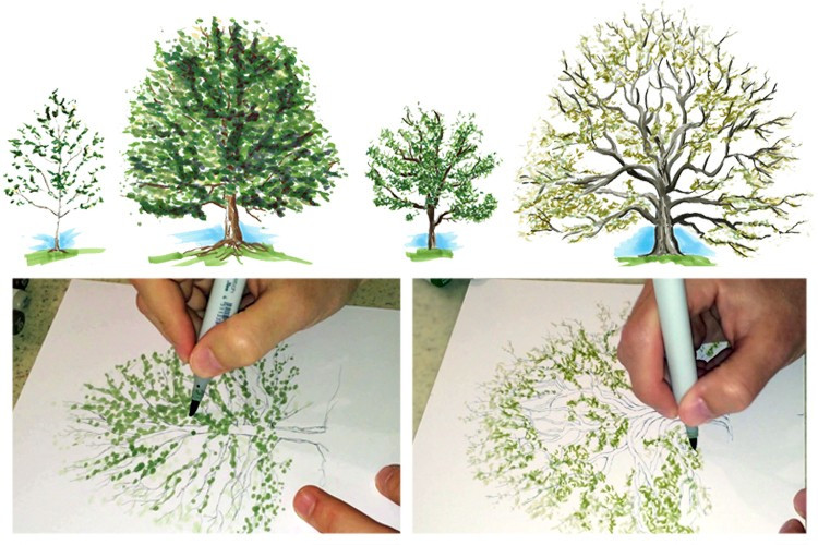 Набір двосторонніх скетч-маркерів BV800-60, 60 кольорів в текстильній сумці Киев - изображение 3