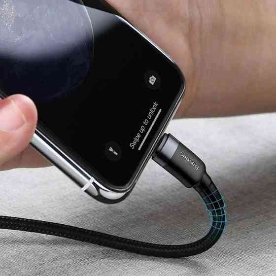 Кабель Baseus Type-C на iPhone 1м 20W серый и черный Киев