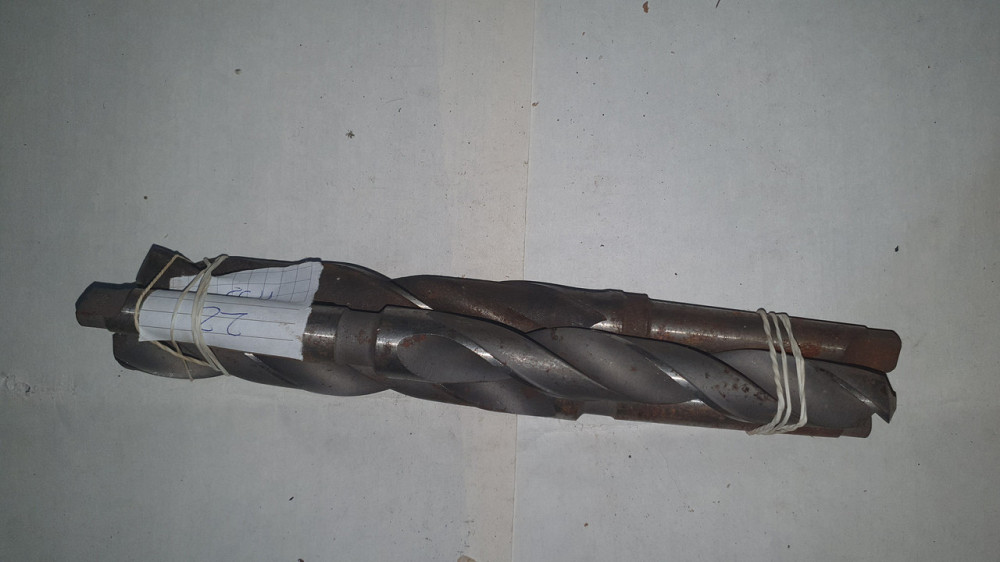 Сверло с коническим хвостовиком 22.0 мм. HSS. СССР. Харьков - изображение 1