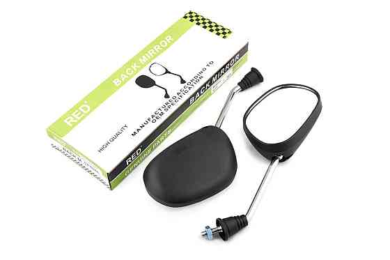 Дзеркала скутер Хонда Діо (чорні з хромованою ніжкою) Мукачево