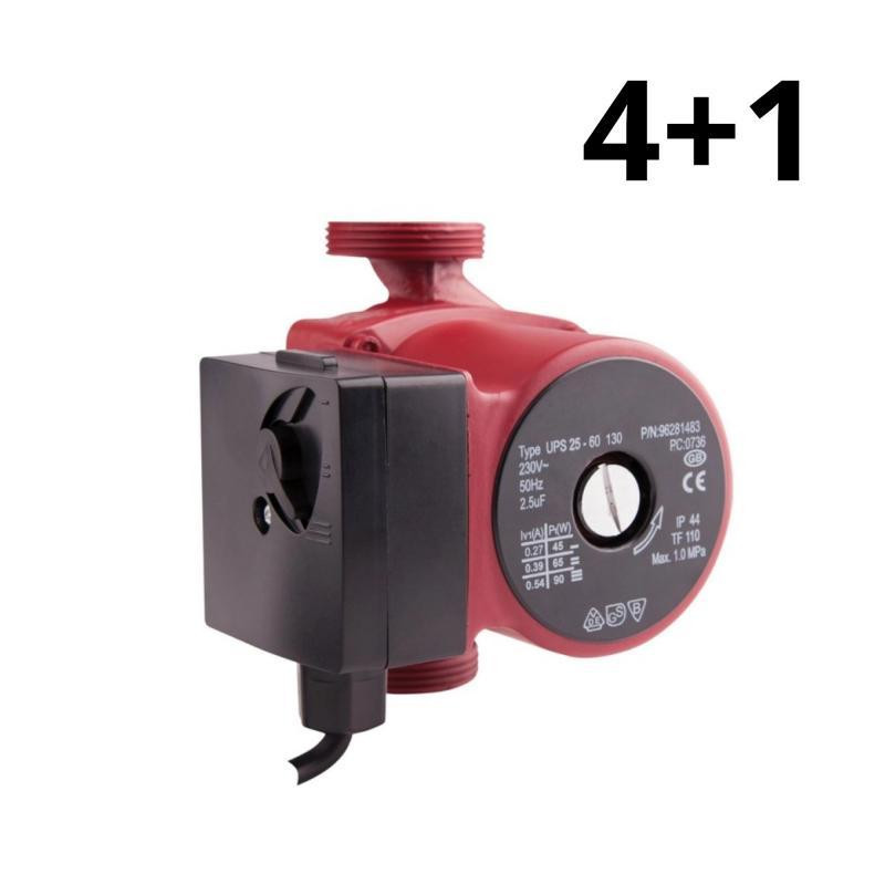 Насос циркуляционный GRS UPC 25/60/130 с кабелем (без гаек) (4+1) Киев - изображение 1