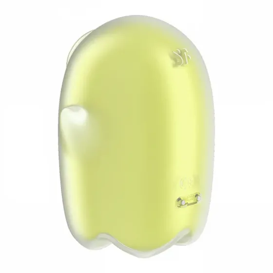 Вакуумний кліторальний стимулятор із вібрацією Satisfyer Glowing Ghost Yellow Львів