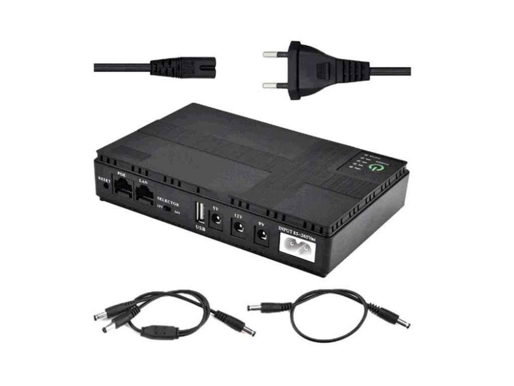 Джерело безперебійного живлення для роутера арт. DC1018P Mini UPS 10400 mAh (5V/9V/12V) ТМ КИТАЙ Київ - фото 1