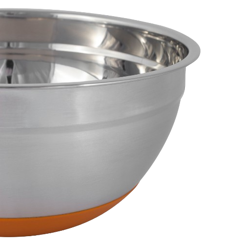 Миска d24*11см нержавіюча сталь б/кришки з антиковзаючим дном 4349 KAMILLE Житомир