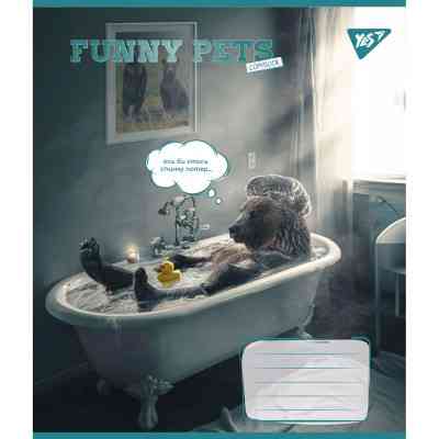 Тетрадь Yes Funny pets 36 листов клетка (767064) Винница