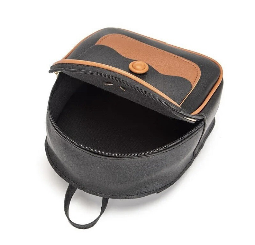 Маленькая женская сумочка через плече, сумочка для девочек, черный,  - размер сумки 21*18*8 см, 2 кармана Киев - изображение 5