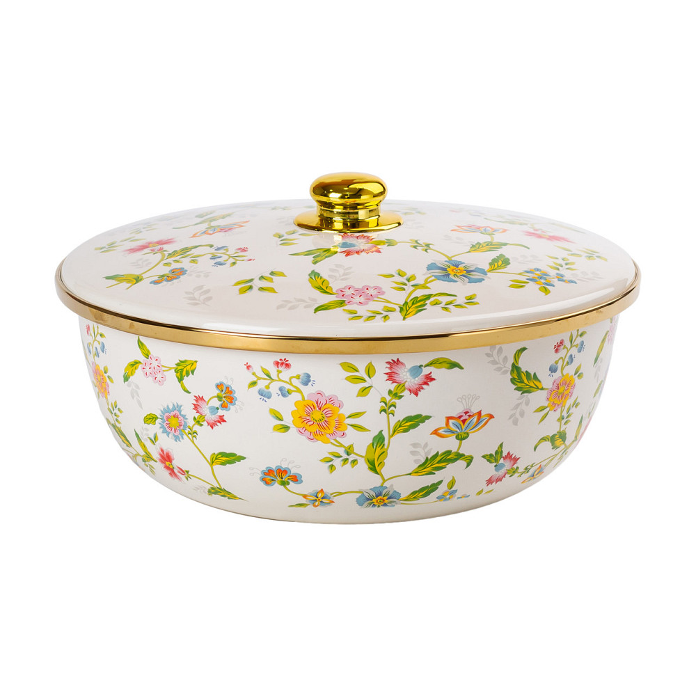 Емальована каструляз кришкою 5,5 л Велика HP-2-113 Коломия - фото 3