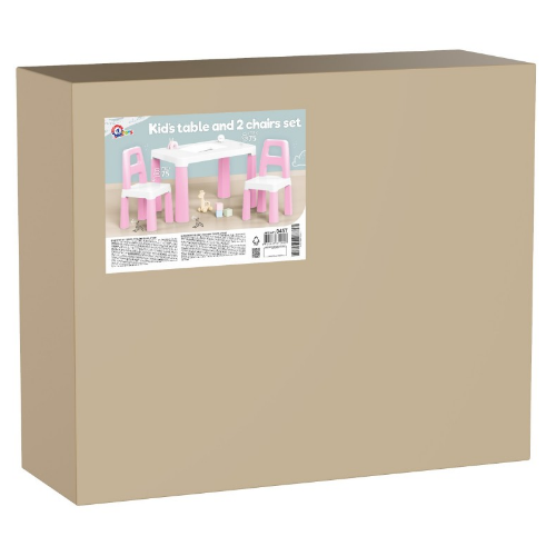 Набір дитячих меблів стіл + 2 стільця рожевий Технок 0457 Житомир