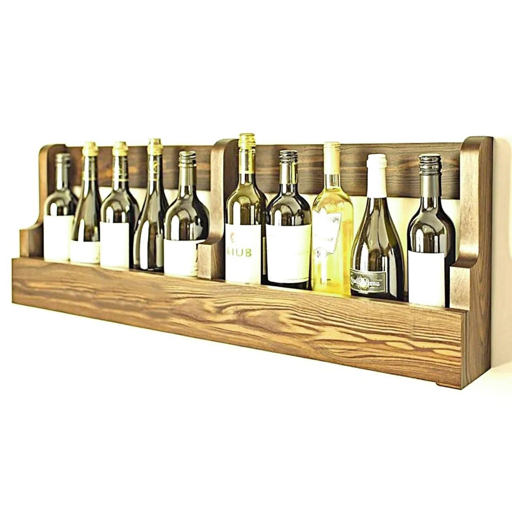Настенная винная полка 