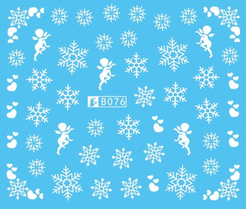 Новорічні наклейки на нігті Київ - фото 1