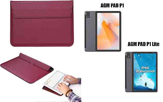 Чехол-конверт VitoCase для AGM PAD P1, AGM PAD P1 Lite, с функцией подставки для планшета Бордовый Киев
